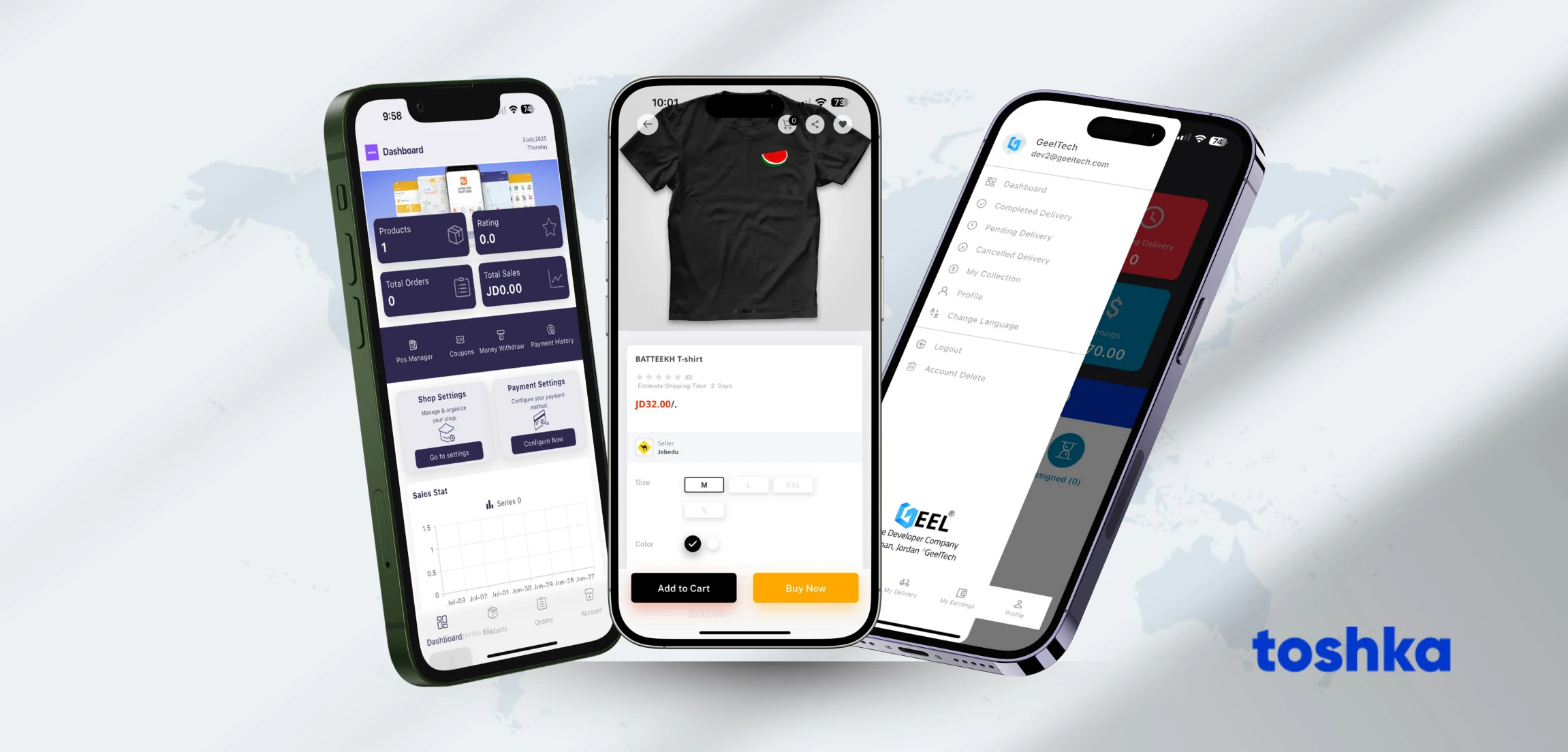 Toshka – A Complete E-Commerce Platform Built by Geel Tech